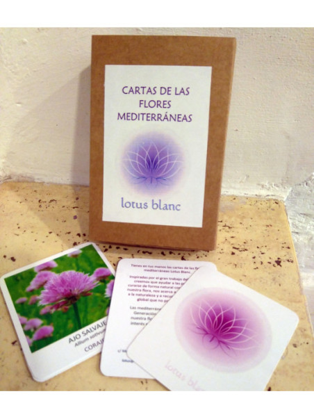 CARTAS FLORES MEDITERRÁNEAS LOTUS BLANC