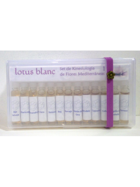 Set Flores Mediterráneas Kinesiologia Lotus Blanc